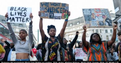 Protestas del movimiento Black Lives Matter en Londres, 2016. Autor: Alisdare Hickson, 08/07/2016. Fuente: Flickr. (CC BY-NA 2.0
