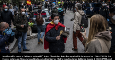 Manifestación contra el Gobierno en Madrid”. Autor: Olmo Calvo.