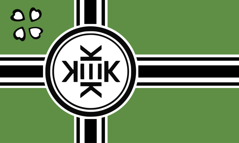 Bandera de Kekistán, montaje a partir de la bandera nazi, uno de los símbolos de la alt-right. Autor: Anónimo. Fuente: 4chan. (CC BY-SA 4.0.).