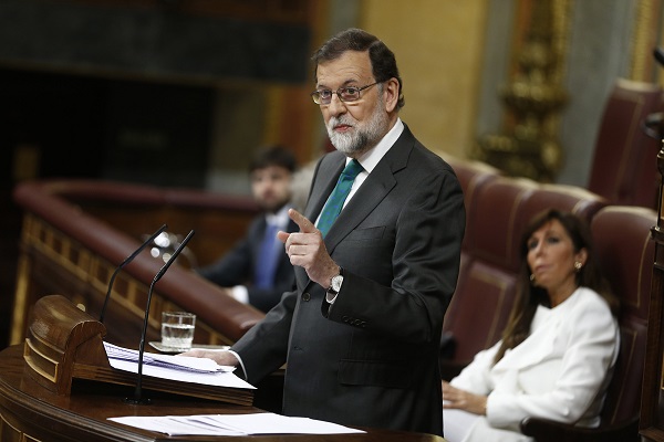 Rajoy asiste al debate de la moción de censura al Gobierno. Autor: La Moncloa. Fecha: 31/05/2018. Fuente: Flickr, bajo licencia CC BY-NC-ND 2.0