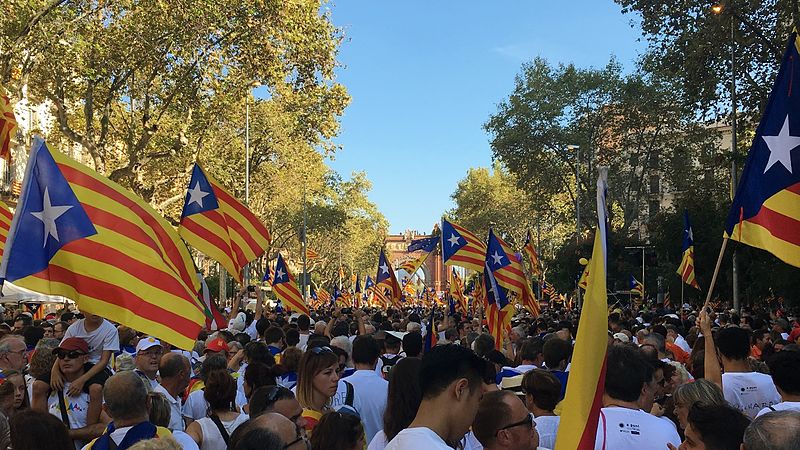 Manifestación de la Díada de Cataluña. Autor: Xavier Dengra, 11/09/2016. Fuente: Wikimedia Commons (CC BY-SA 4.0.) elecciones