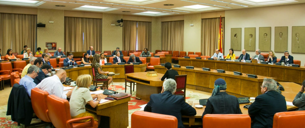 Debate en una Comisión del Congreso de los Diputados en España. Autor y fuente: Maldita.es. (CC BY-SA 3.0.)