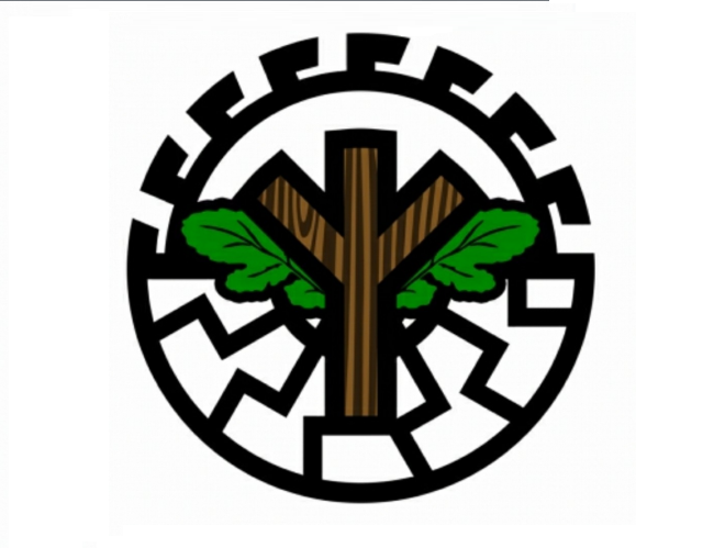 Perversiones ideológicas. Símbolo de Green Line Front, grupo ecofascista. Autor: Desconocido. Fuente: Szturm.com.pl