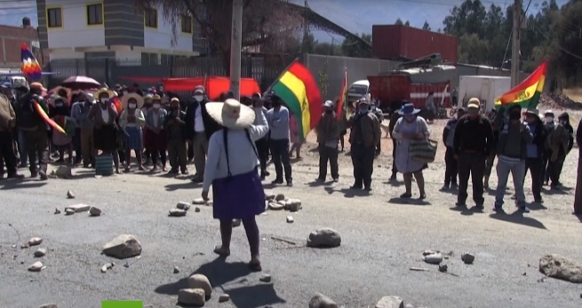 Bolivia continúa luchando en las calles. Autor: Captura de pantalla realizada el 17/08/2020 a las 13:01h. Fuente: Youtube.
