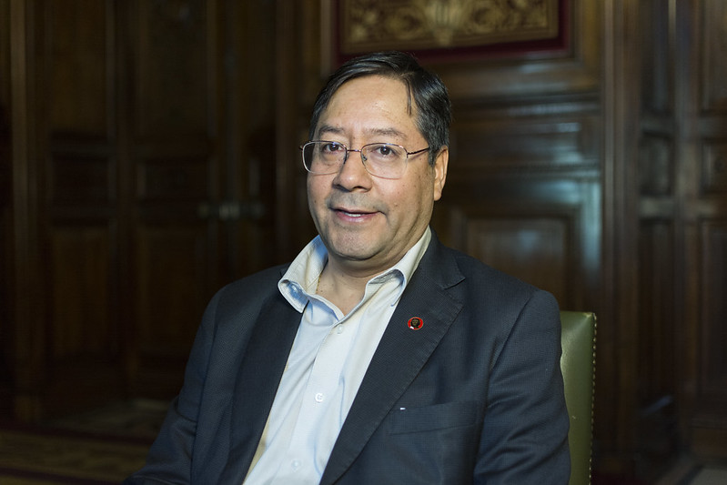 Luis Arce Catacora, Ministro de Economía y Finanzas Públicas de Bolivia. Autor: Casa de América, 26/04/2019. Fuente: Flickr. (CC BY-NC-ND 2.0)