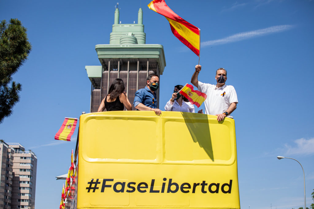 Manifestación caravana fase Libertad. Autor: Vox España, 23/05/2020.
Fuente: Flickr. (CC0)