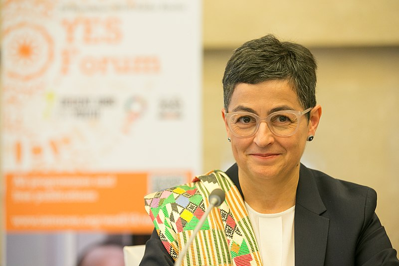 Arancha González Laya, durante la sesión de clausura del WEDF 2019. Autor: International Trade Centre, 28/11/2019. Fuente: Flickr. (CC BY 2.0).