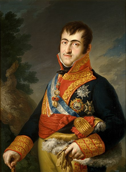Retrato del rey Fernando VII de España. Autor: Vicent López Portañas, 1814-1815. Fuente:
Wikimedia Commons.