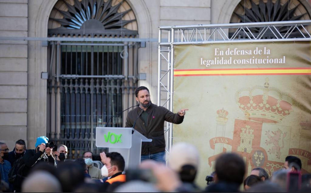 Santiago Abascal, líder de Vox, el Día de la Constitución y el Congreso. Autor: Vox España, 06/09/2020. Fuente: Flickr 
