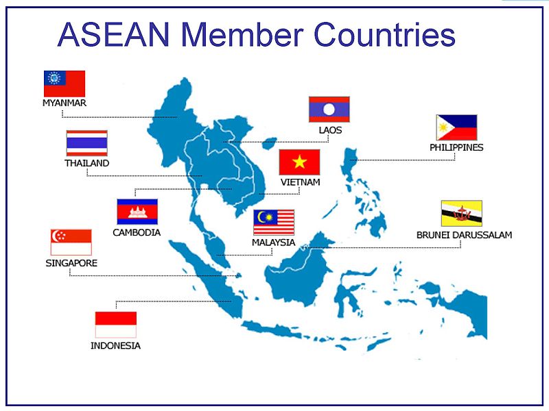 Países miembros de la ASEAN. Autor: Astore international, 14/04/2014. Fuente: Wikimedia Commons. (CC BY-SA 3.0). Myanmar