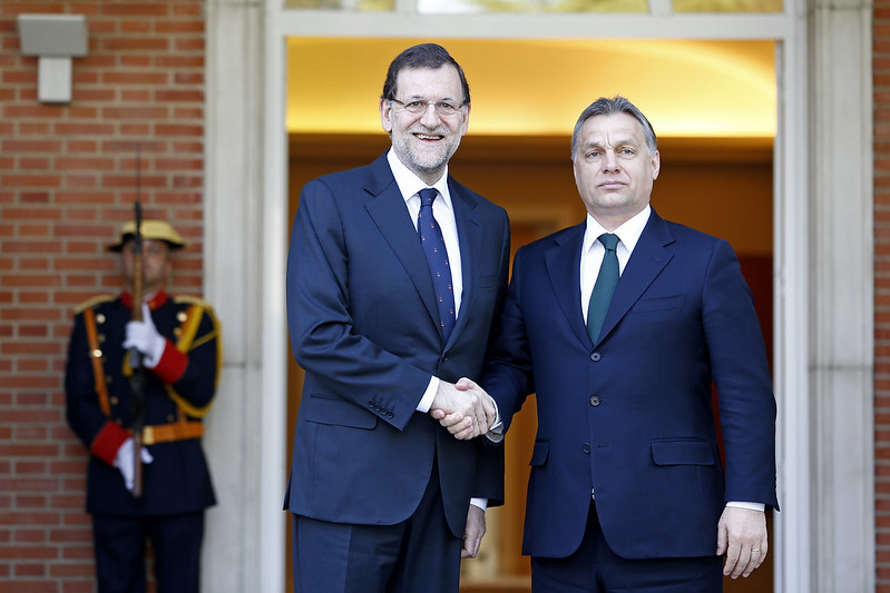 Visita de Viktor Orbán a Mariano Rajoy. Autor: Diego Crespo/Moncloa, 16/04/2013.  Fuente: Flickr (16/04/2013).