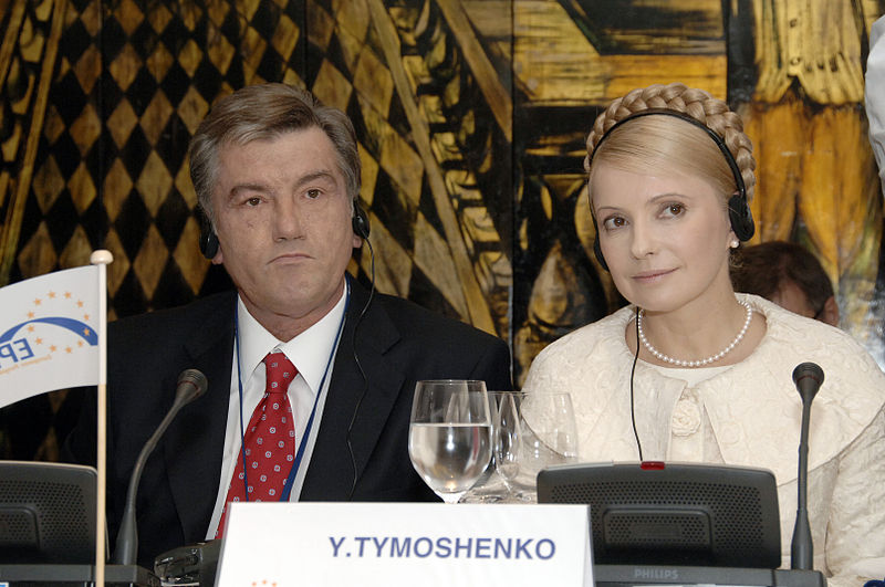 Yushchenko y Tymoshenko en el Parlamento Europeo. Autor: Partido Popular Europeo, 18/10/2007. Fuente: Flickr (CC BY 2.0) Ucrania