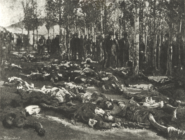 Víctimas de la masacre de armenios en Erzurum (actual Turquía), 30 de octubre de 1895