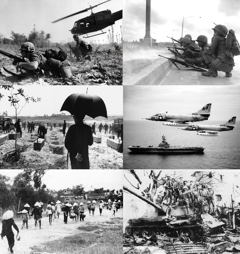Fotografías pertenecientes a la Guerra de Vietnam en 1965. 