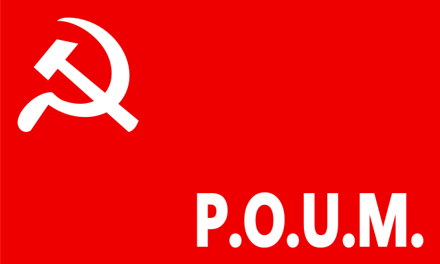 Bandera del Partido Obrero de Unificación Marxista. Autor: Sevgart, 18/06/2010. Fuente: Wikimedia Commons / CC BY 3.0