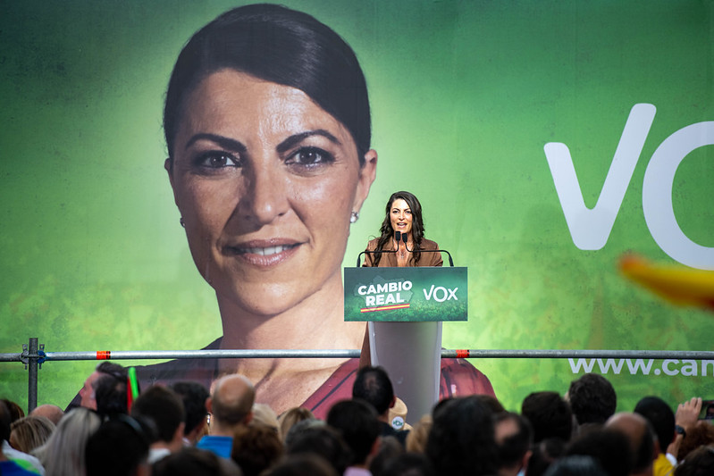 Macarena Olona en la campaña andaluza