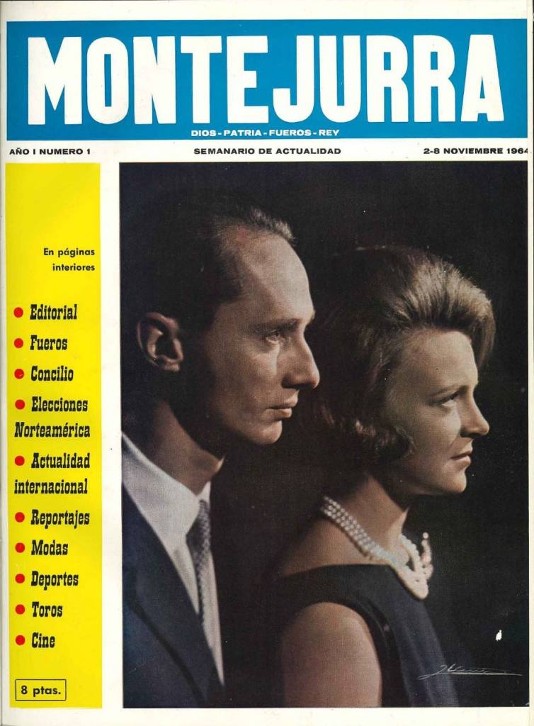 Portada número uno del semanario revista Montejurra. Autor: Revista Montejurra, 2/11/1964. Fuente: Navarra.es / CC BY-SA 3.0
