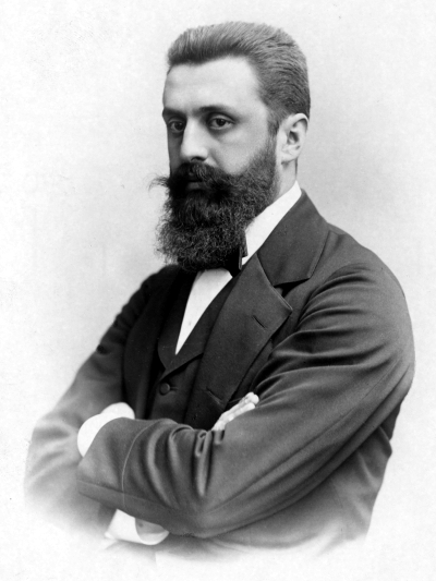 Theodore Herzl, considerado el padre del sionismo, en 1897. 
